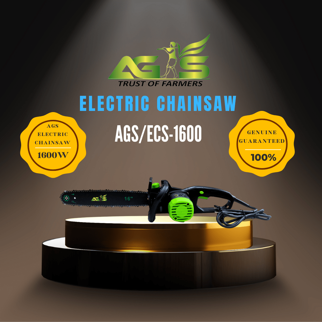 AGS Electric Chainsaw 1600W Wood Cutting Saw Heavy Duty 16