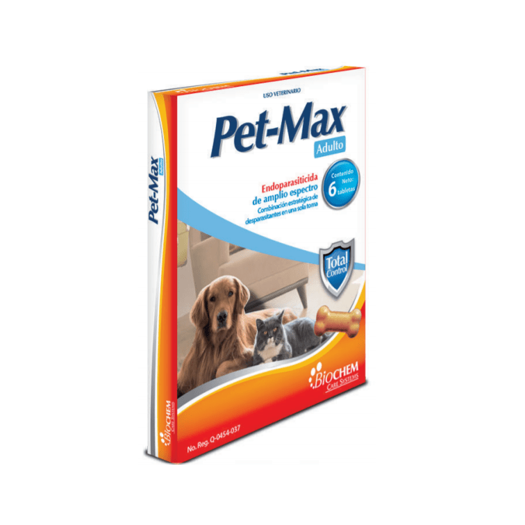 Pet Max Adulto 6 Tabletas Agrosur Cancún