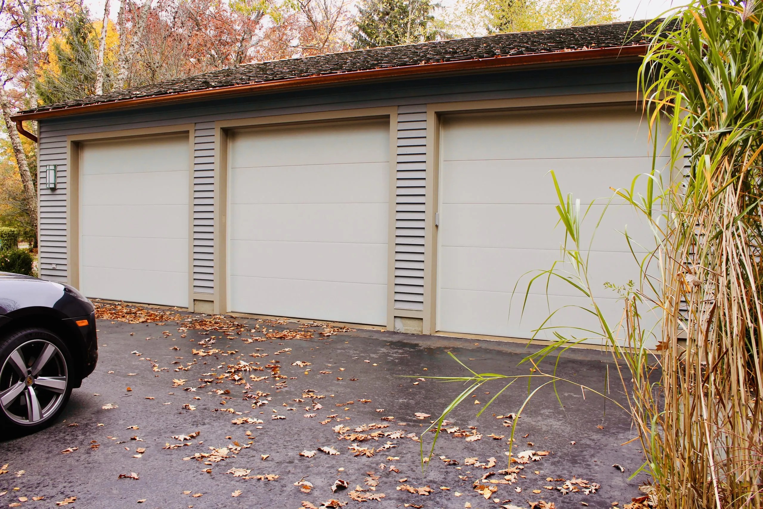 Pitched Ceiling Garage Doors - A Complex Installation - AG Smart Garage