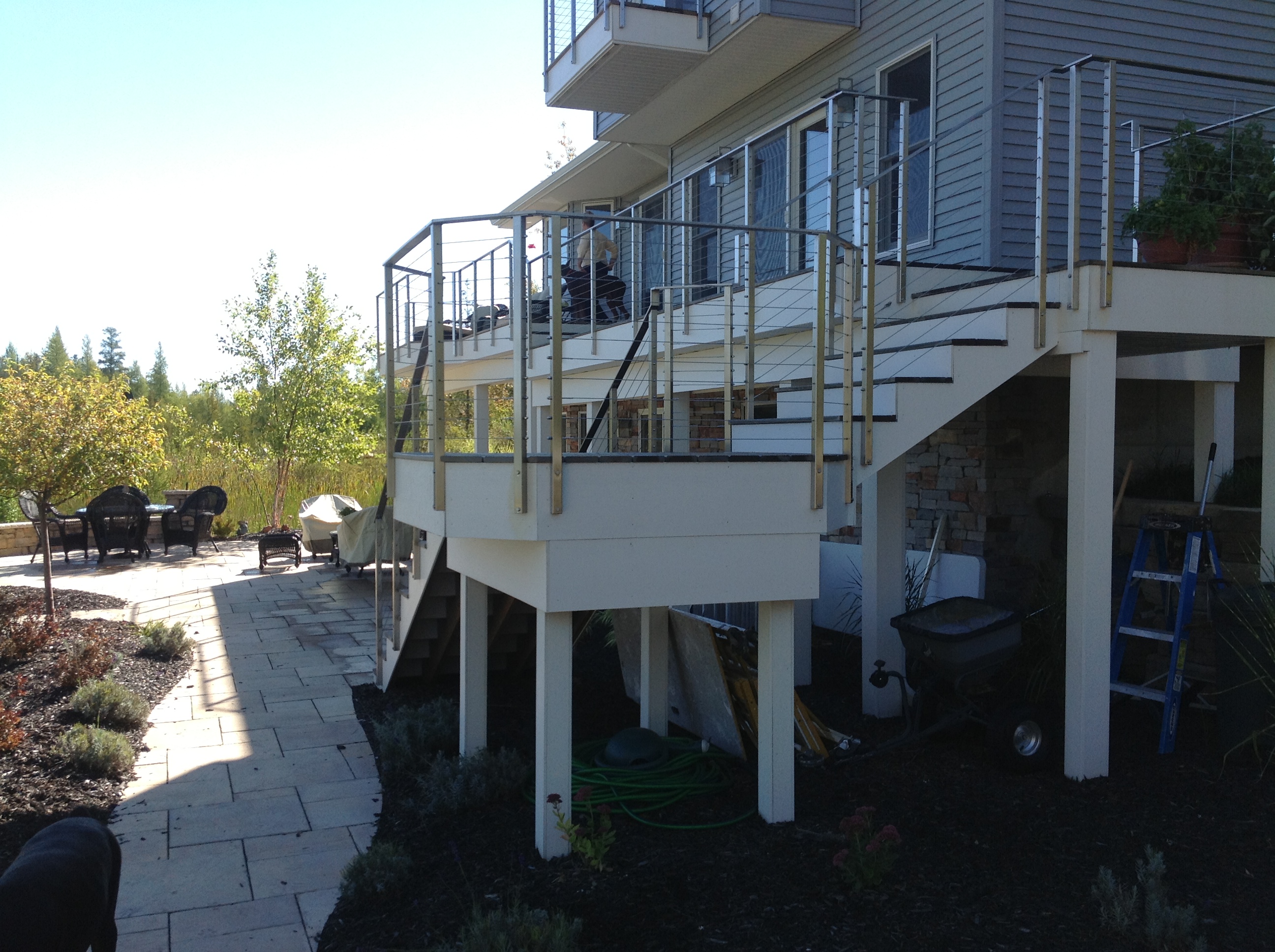 Clearview® Cable Deck Railing with Flat Top Rail