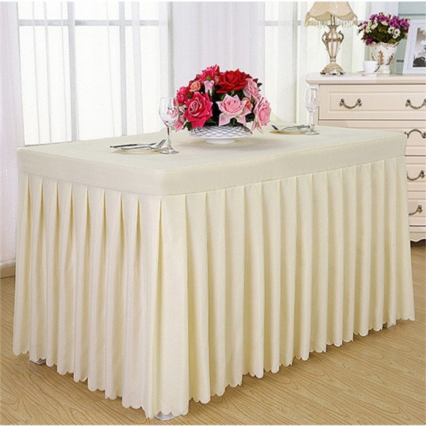 Wholesale Ruffle Buffet Table Skirts for 6 Foot Tables Premium