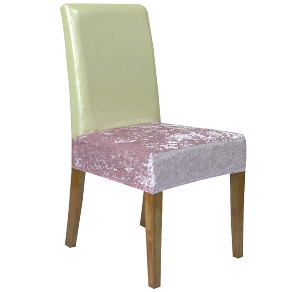 Premium Crushed Velvet Seat Covers for Dining Room Chairs LinenLike