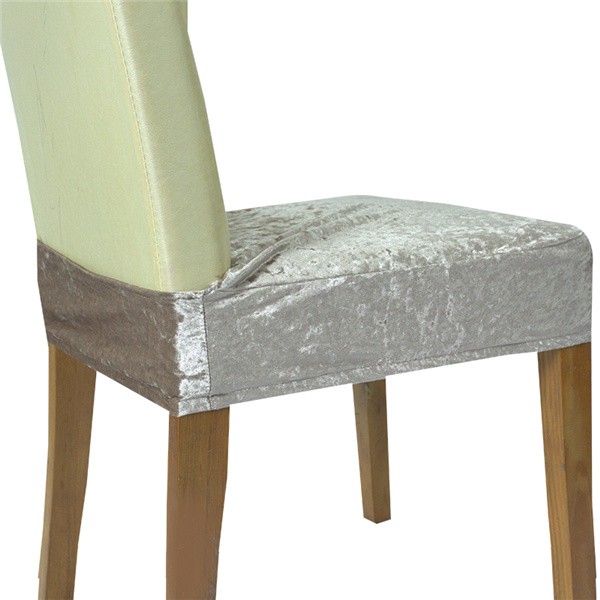 Stylish Crushed Velvet Seat Covers for Living Room & Kitchen Chairs