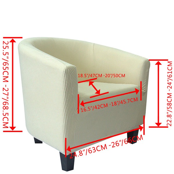 Elevate Your Tub Chairs with Soft Elastic Textured Velvet Barrel Chair