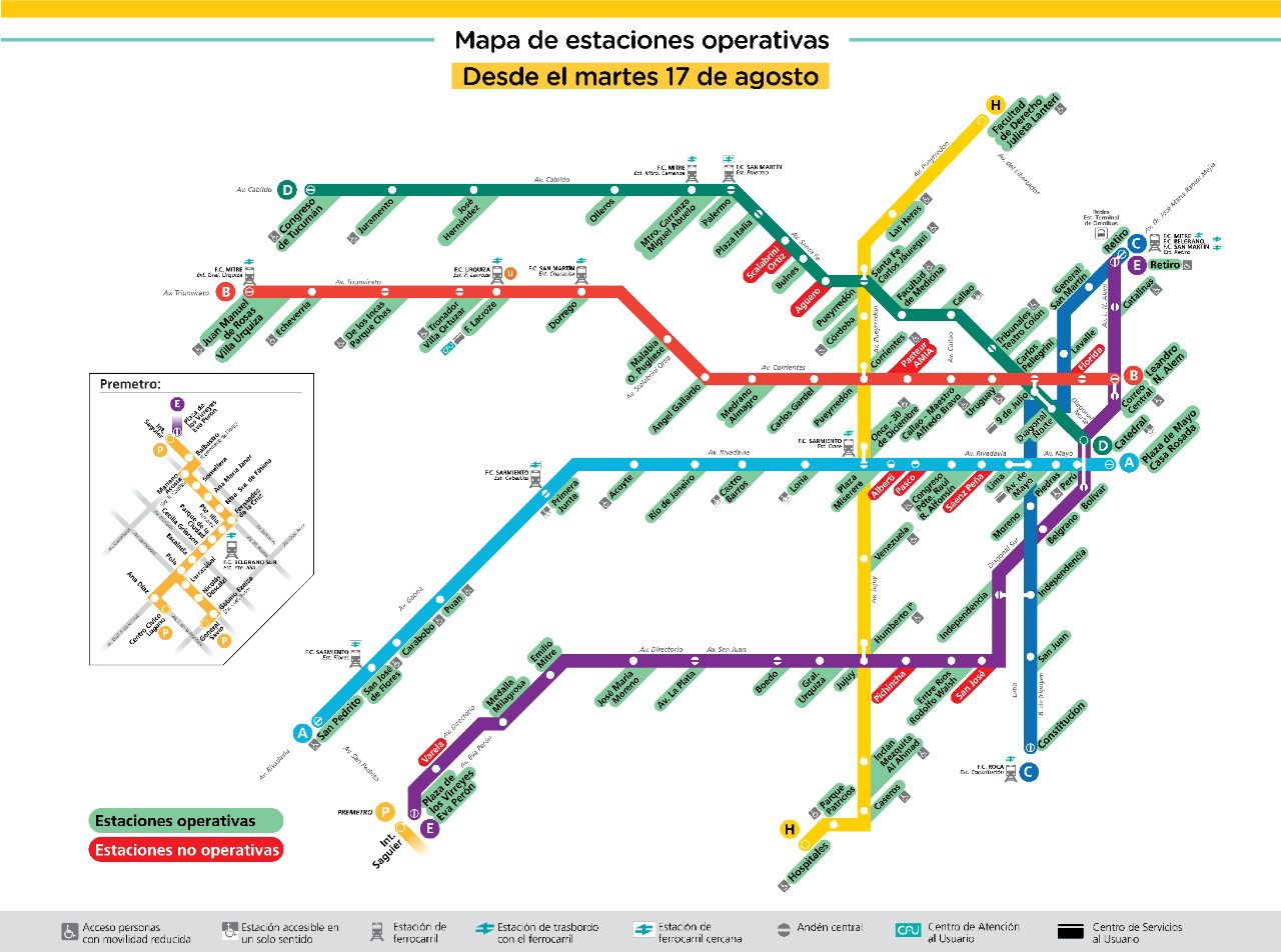 Tudo sobre o metrô em Buenos Aires Aguiar Buenos Aires