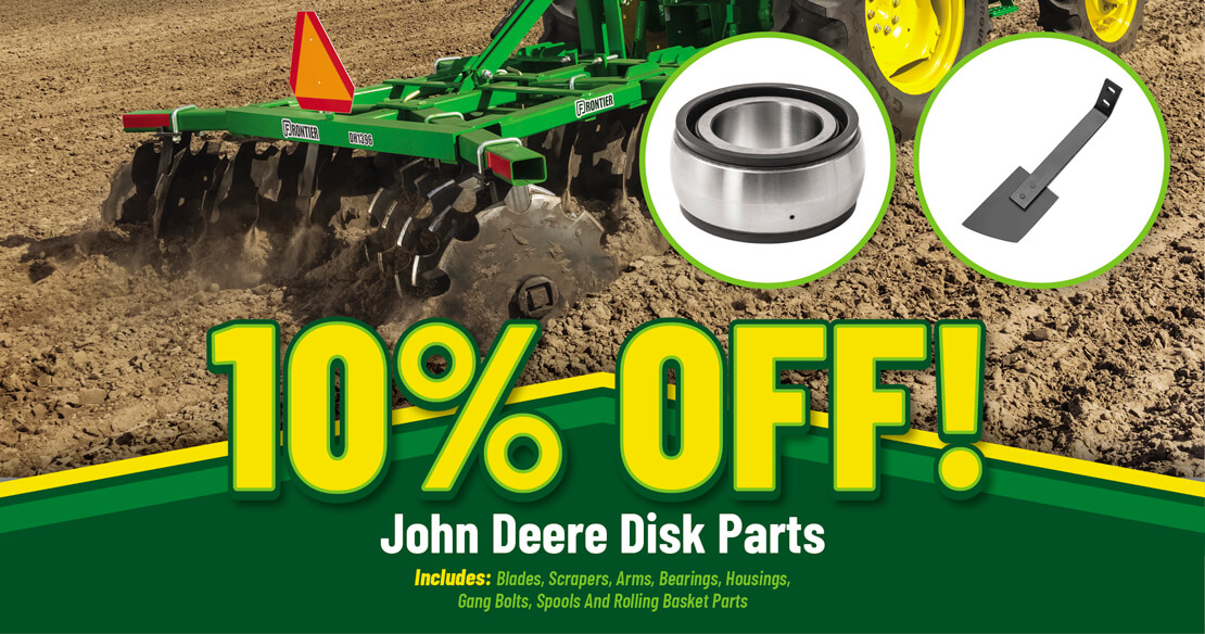 10 OFF John Deere Disk Parts AGUP Equipment John Deere Equipment