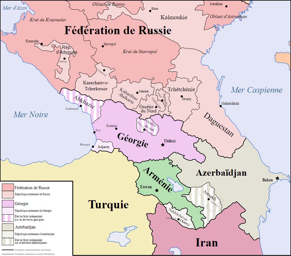 Pays Du Caucase Carte : Le Guide Ultime Pour Votre Voyage Géopolitique du Sud Caucase AgurArménie Biarritz