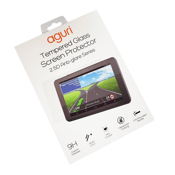 Tempered Glass Screen Protector For Aguri Sat Navs