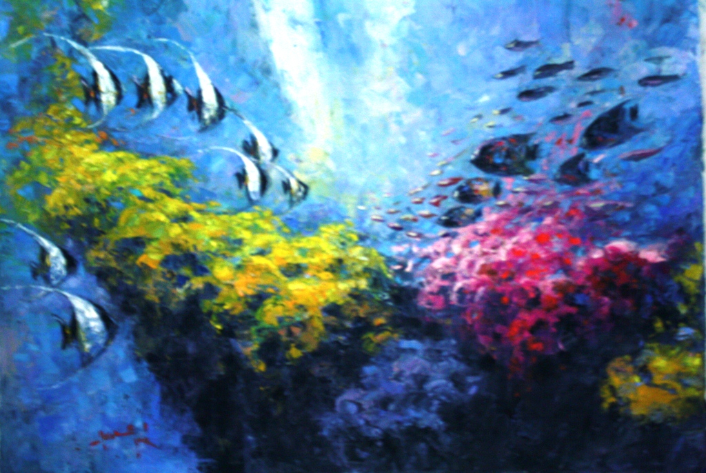 019 dasar laut Paintings of Agus PE