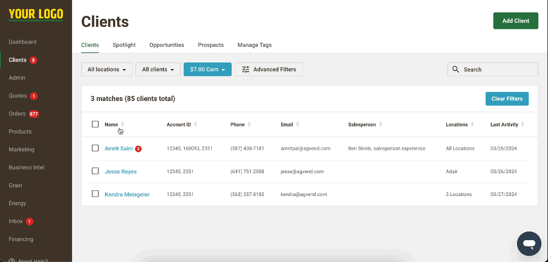 How to Send Bulk Client Messages AgVend