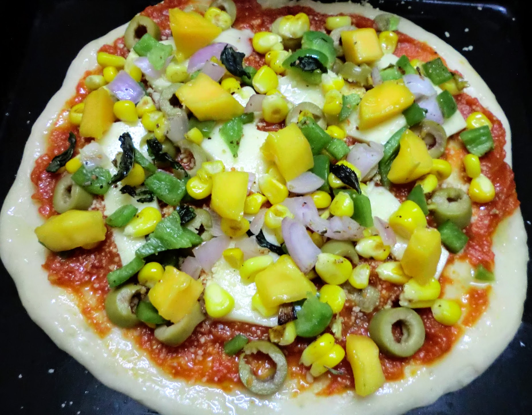 MANGO PIZZA Ahaaa Food