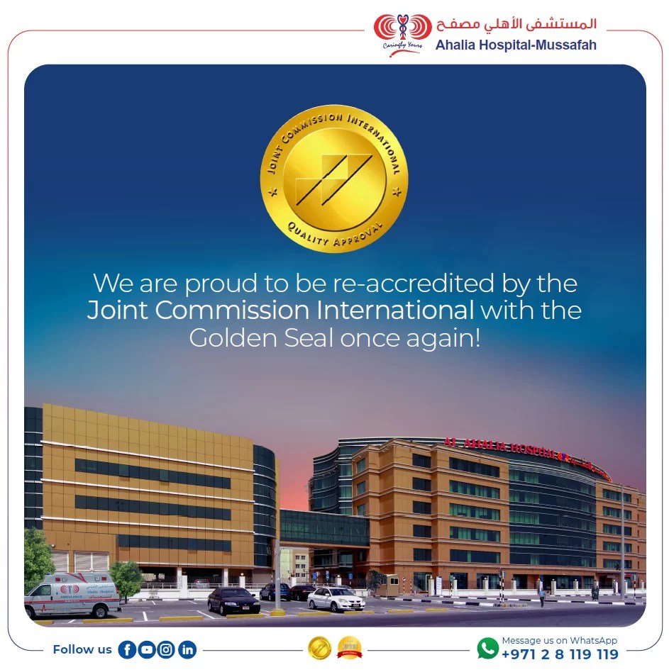 We are proud to be reaccredited by the Joint Commission International