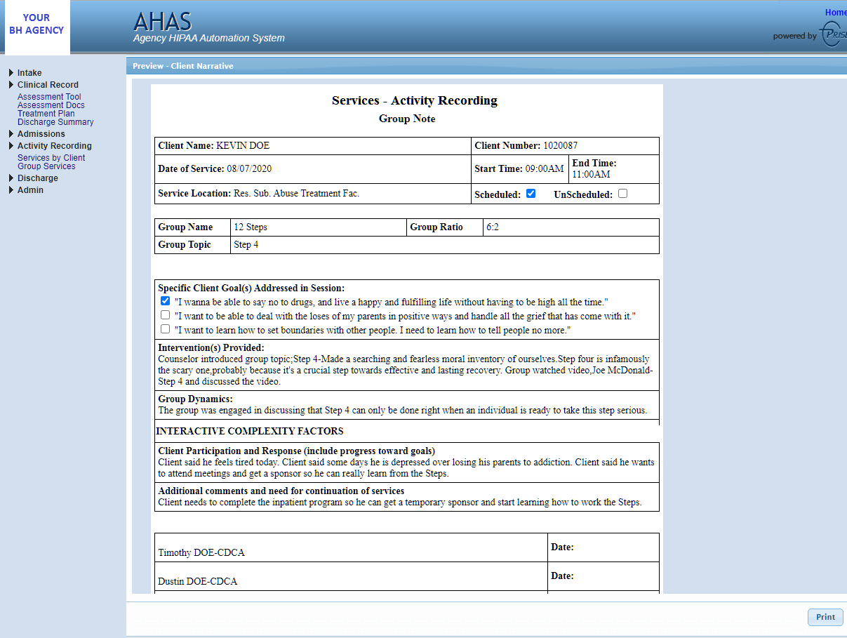 AHAS DOES IT ALL FOR YOU