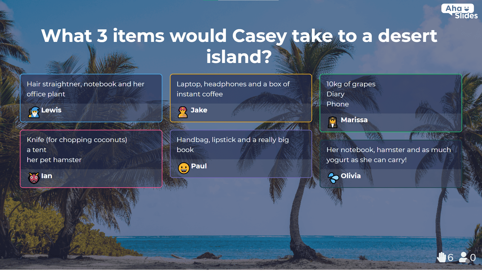 Desert Island Team Building Exercise