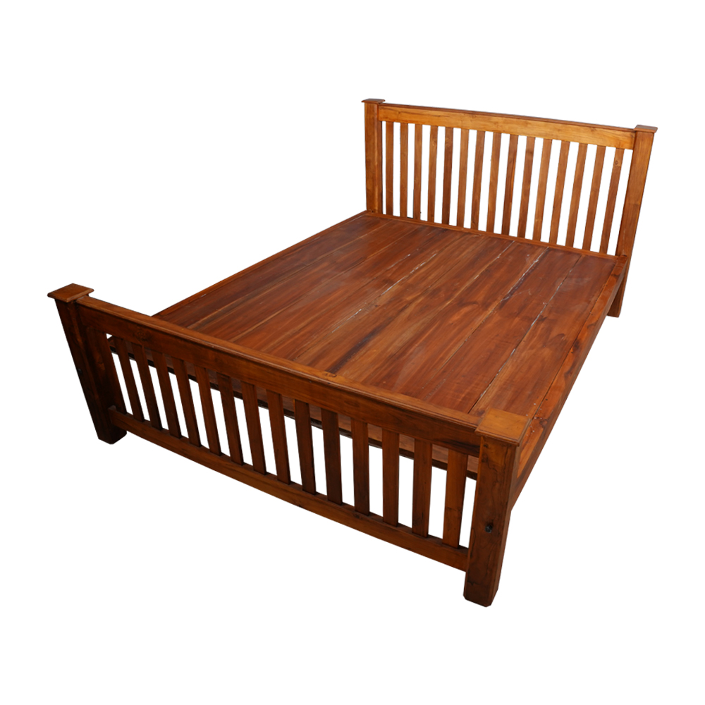 Cot Reaper Queen Size Bed in Teak Wood Online