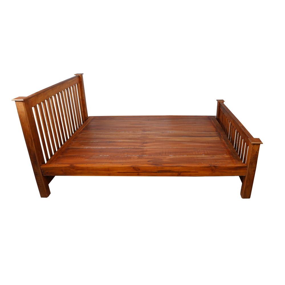 Cot Reaper Queen Size Bed in Teak Wood Online