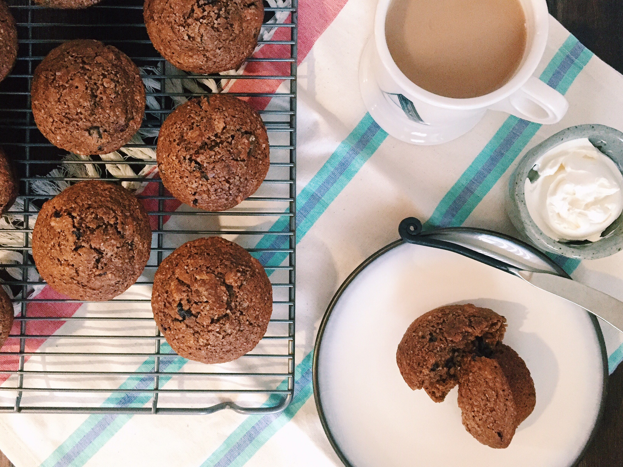 CherryAlmond Bran Muffins A Healthy Pinch.