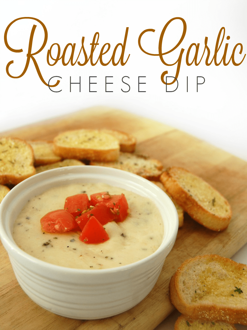 Roasted Garlic Cheese Dip A Helicopter Mom