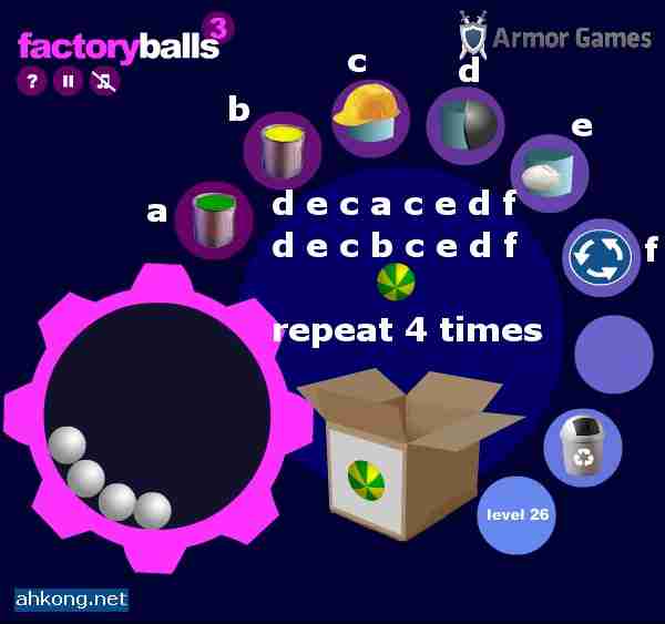 » Blog Archive » Factory Balls 3 Walkthrough