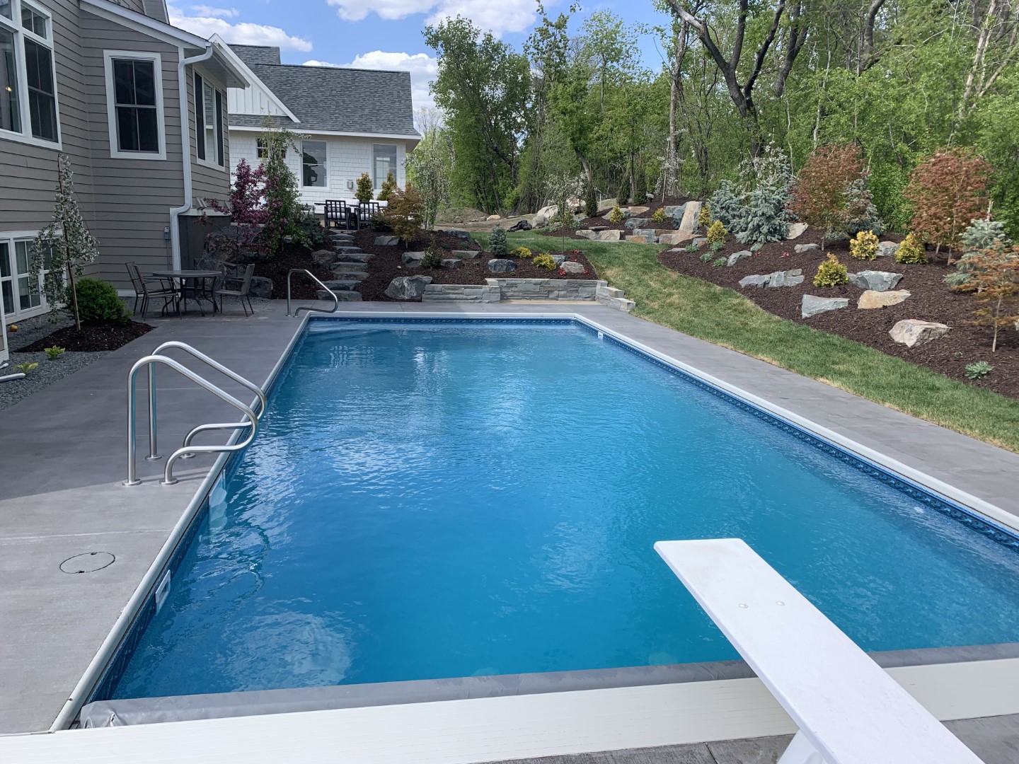 Vinyl InGround Pools Ahlbrecht Masonry Inc.