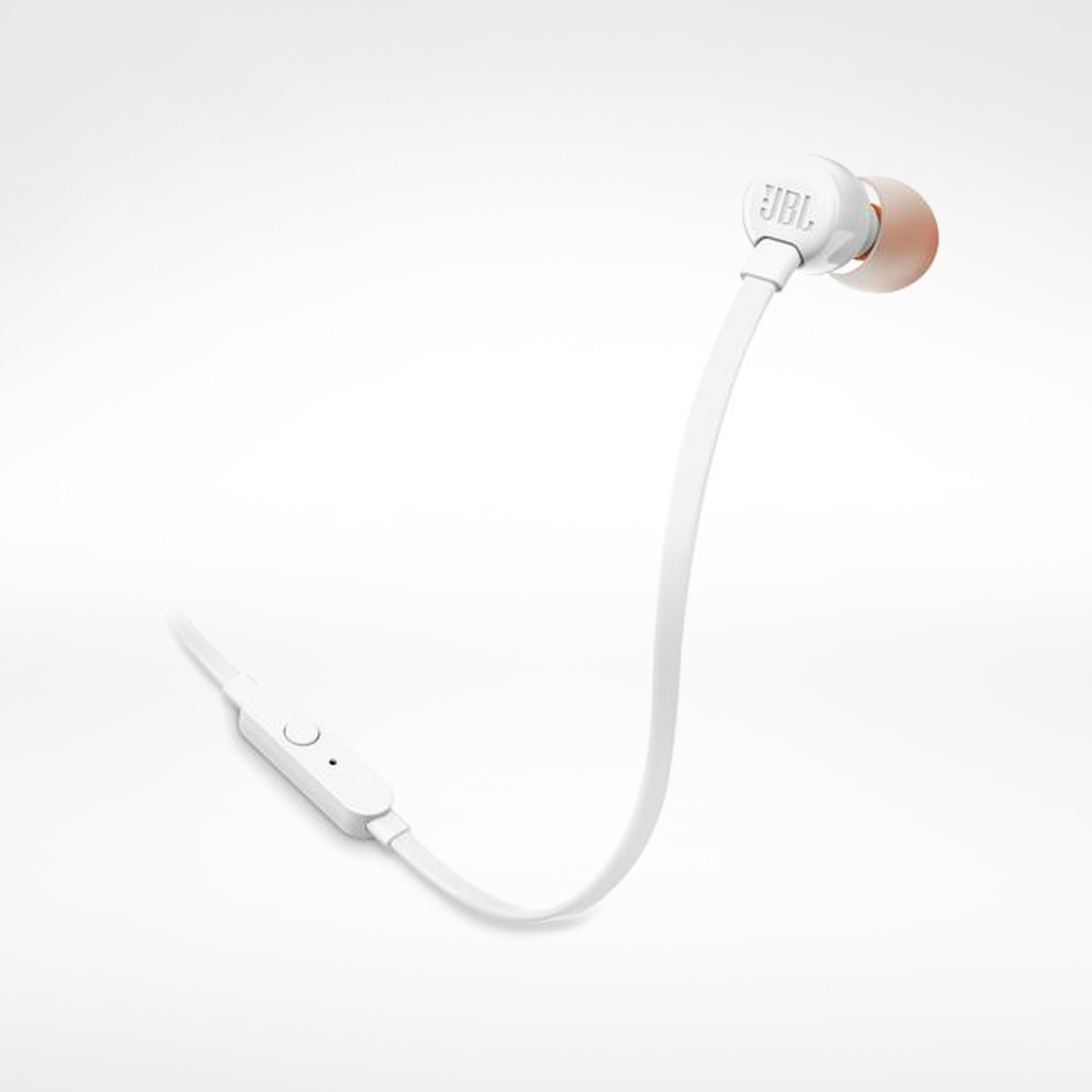 JBL Earphone with Mic T110 White AHLING WORLD