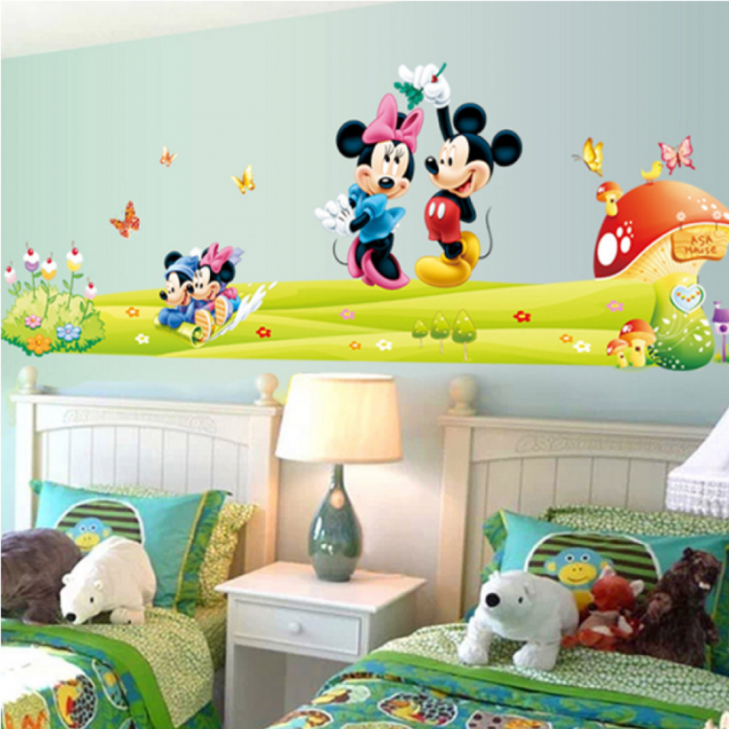 Wall Stickers Mickey&Minnie Mouse AHLING WORLD