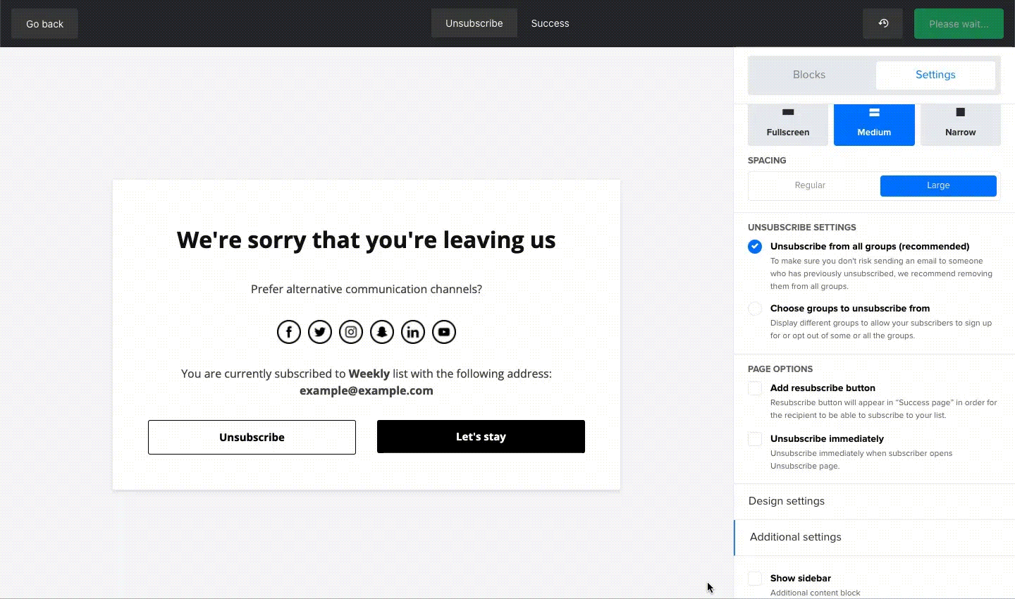MailerLite Introduces AllNew Unsubscribe Page Builder Ahoi.dev