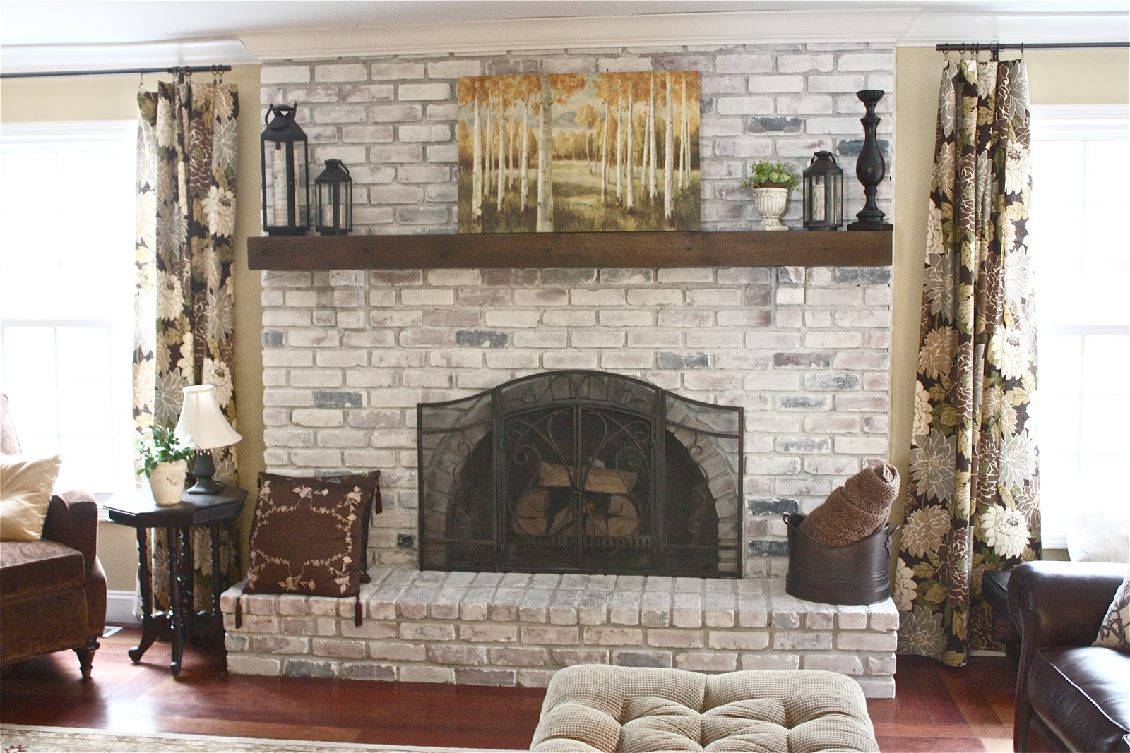 A Guide to Whitewashing Brick Fireplaces in Easy Steps A House in the Hills