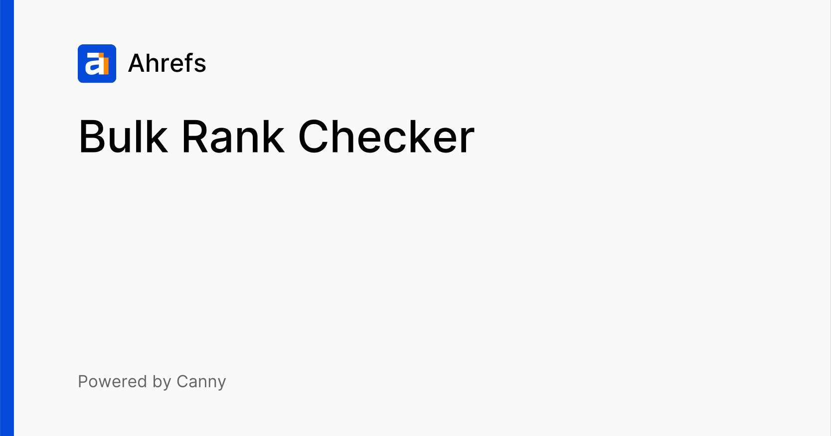 Bulk Rank Checker Voters Ahrefs