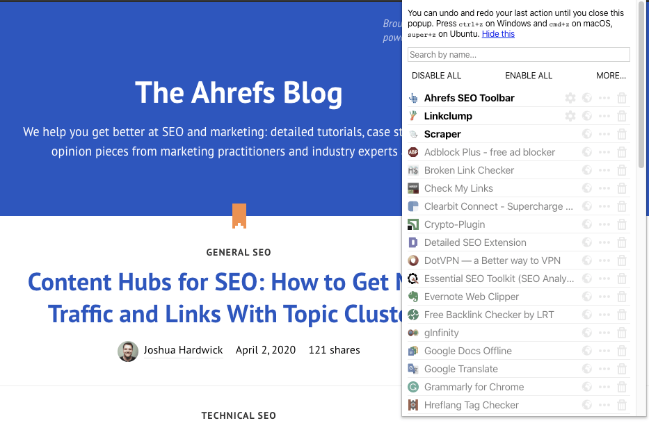 26 meilleures extensions Chrome gratuites pour le référencement SEO