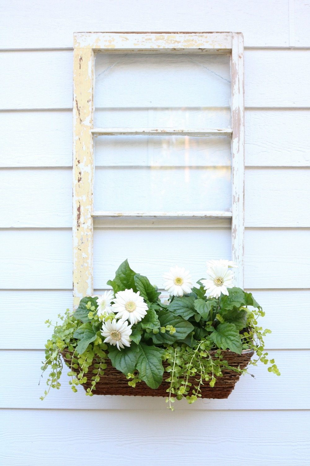 repurposed window windowbox + 25 Ways to Decorate Using Vintage