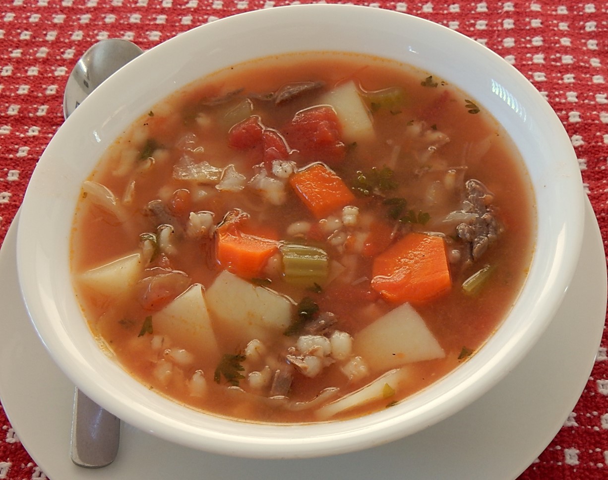 Oldfashioned Vegetable Chowder with Meat A Hundred Years Ago