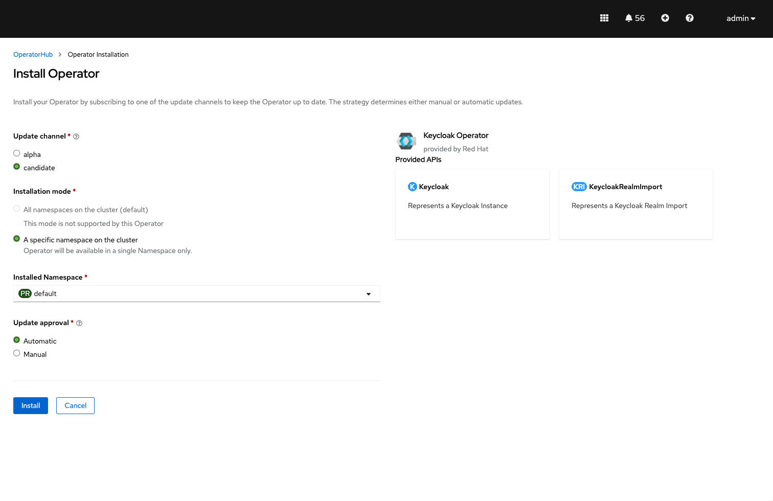 Guides Keycloak Operator