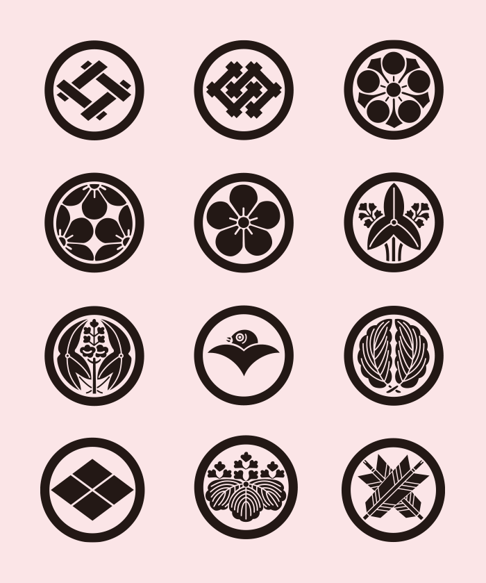 Creste Di Famiglia Del Giappone 03 / Disegno | Ai Illustrator File | Us$5.00 Each | Ai & Png File 839_x_700_png