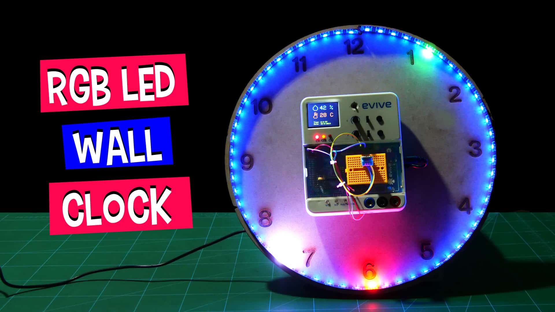 How to make an RGB LED Wall Clock DIY STEM Projects