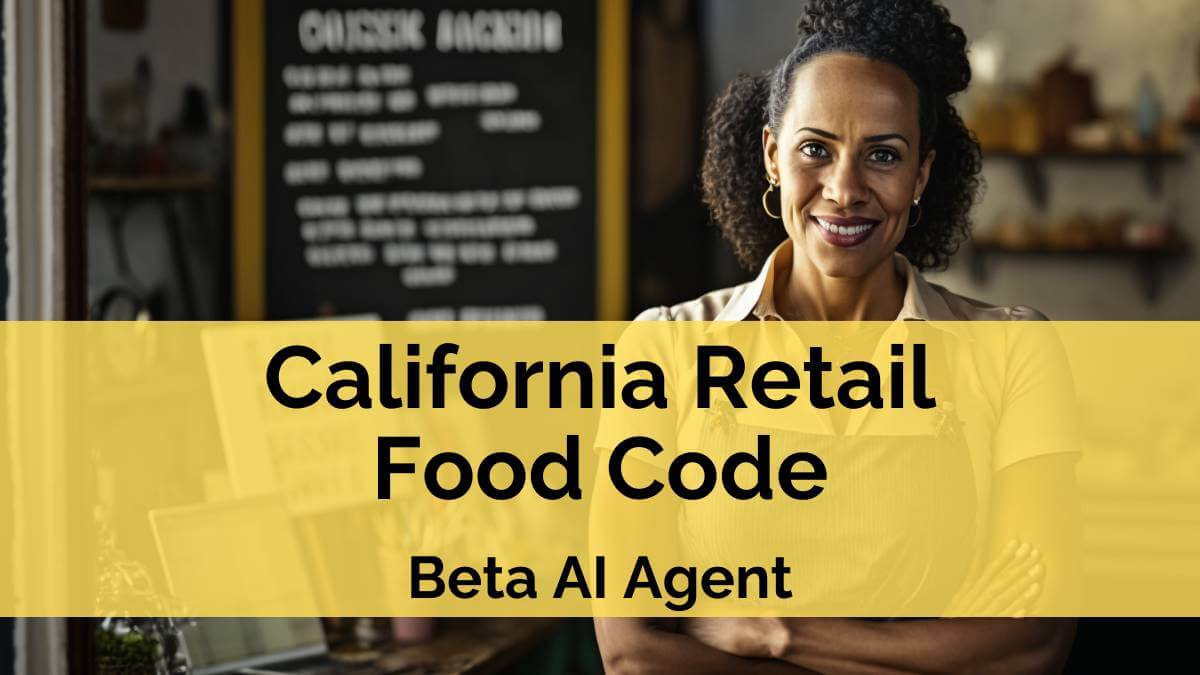 California Retail Food Code 2025 Tonie Sharyl