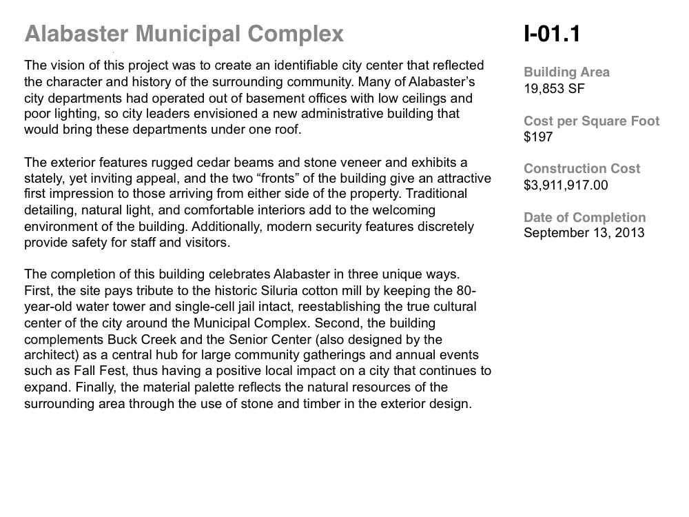 Alabaster Municipal Complex AIA Birmingham