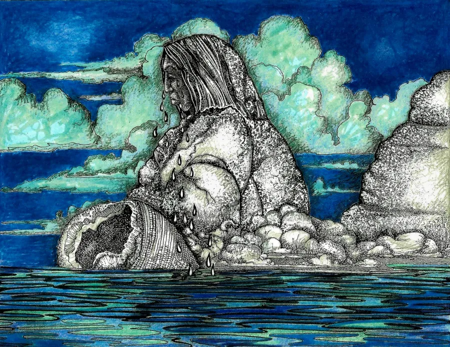 Pyramid Lake & Stone Mother NativeAmerica.travel