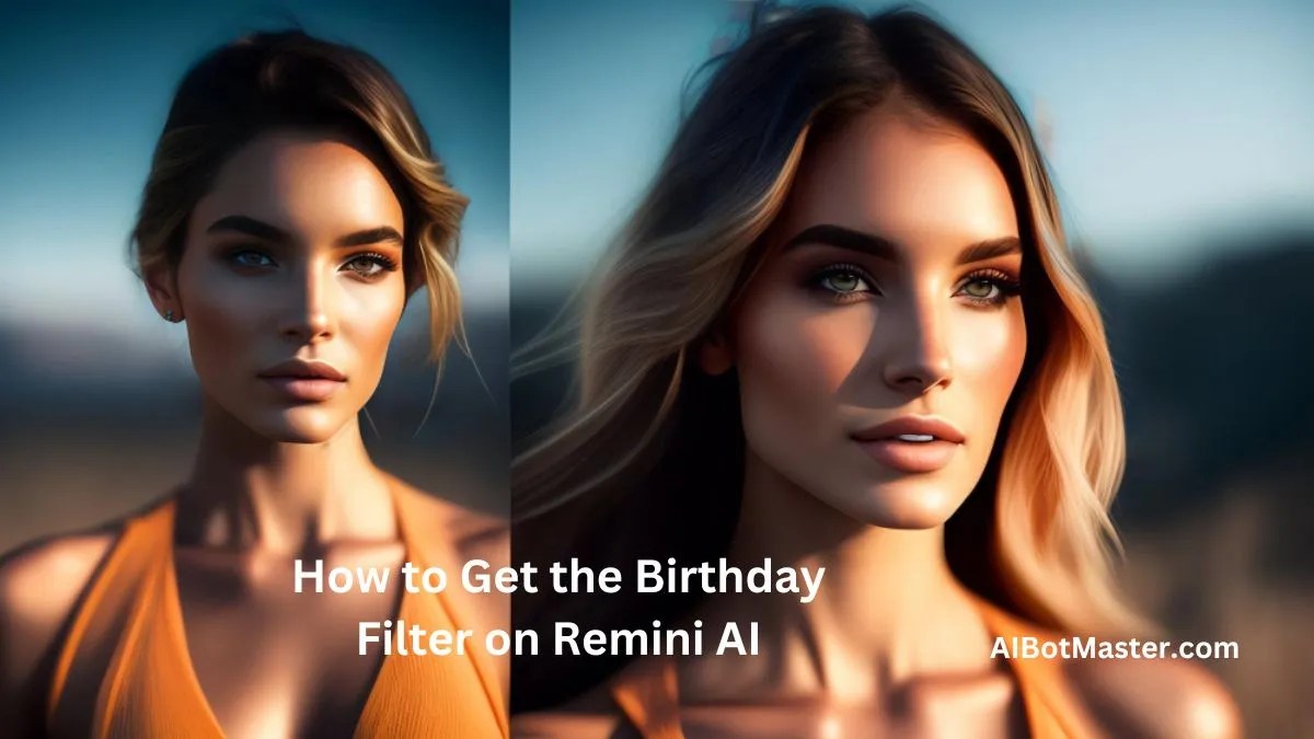 Photo Magic Transform with Remini AI Birthday Filter!