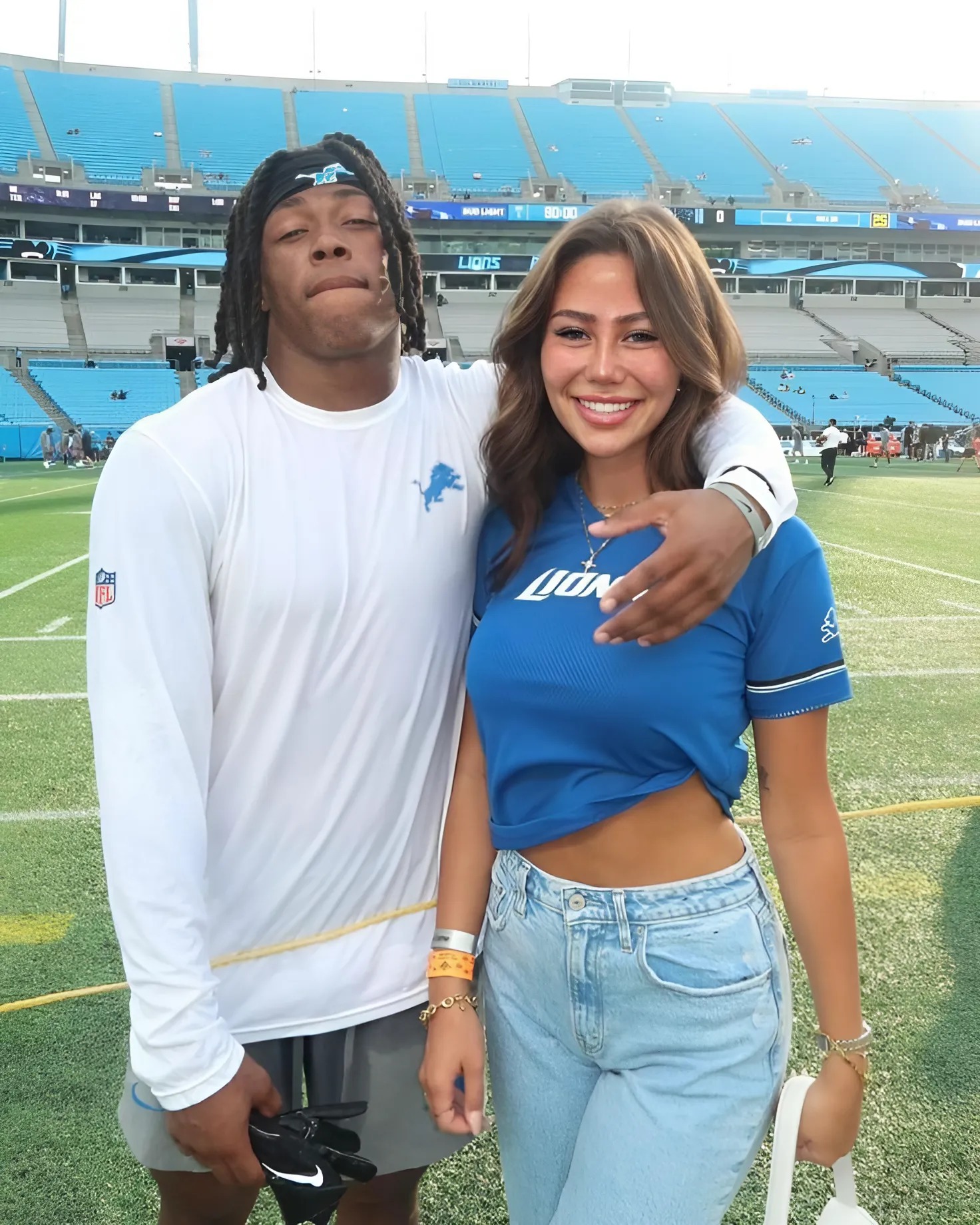 Jahmyr Gibbs’ girlfriend, Nicole Anderson, sets social media ablaze