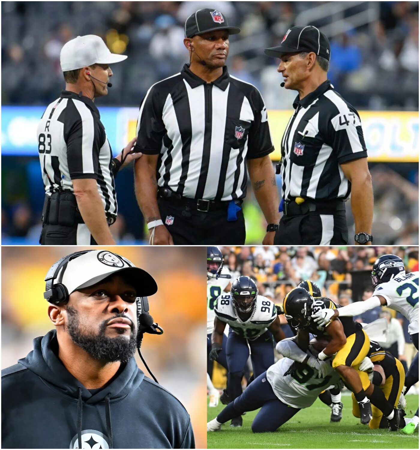 BREAKING NEWS The NFL abruptly suspended three referees, most notably