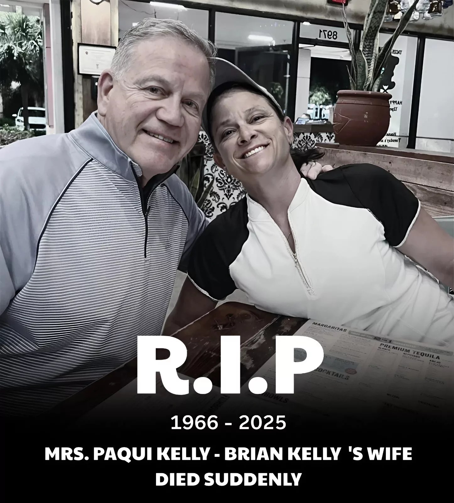 Tragedy Strikes as Brian Kelly and His Beloved Wife Pass Away After