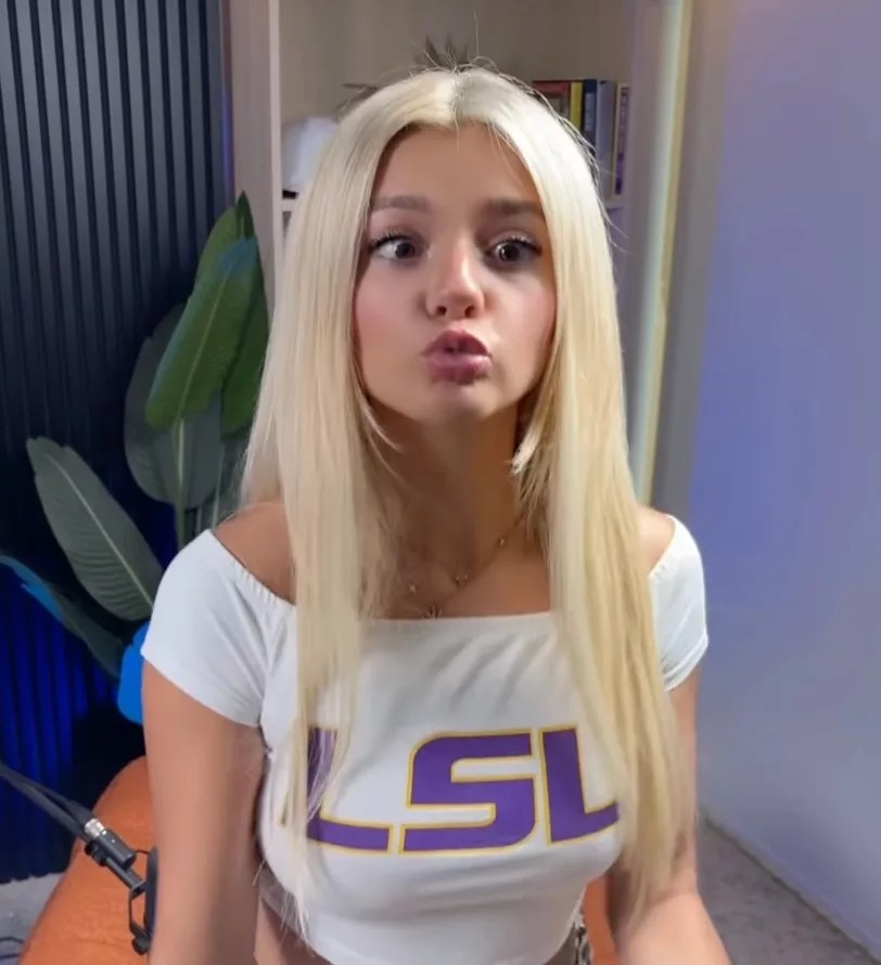 A diehard LSU Tigers fan who claims to be Livvy Dunne’s twin sister