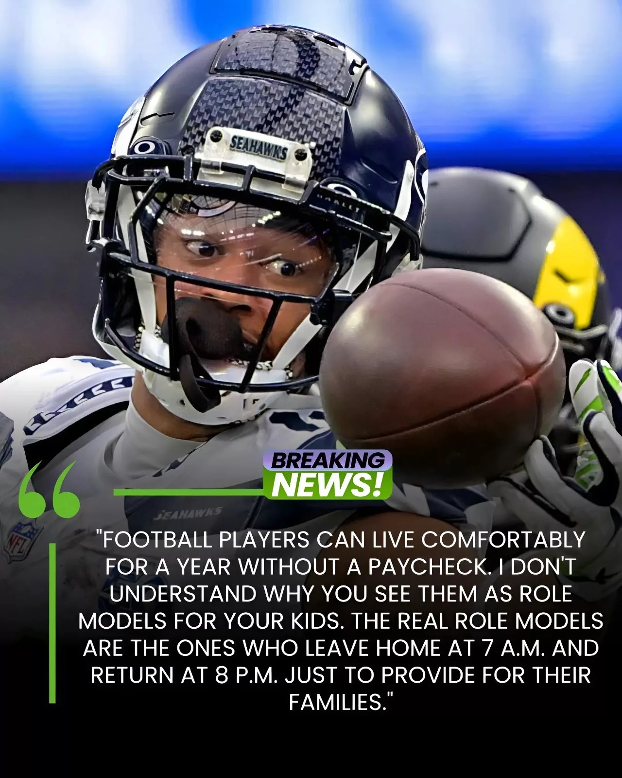 Young Seahawks Star Delivers Powerful Message On Reallife Heroes