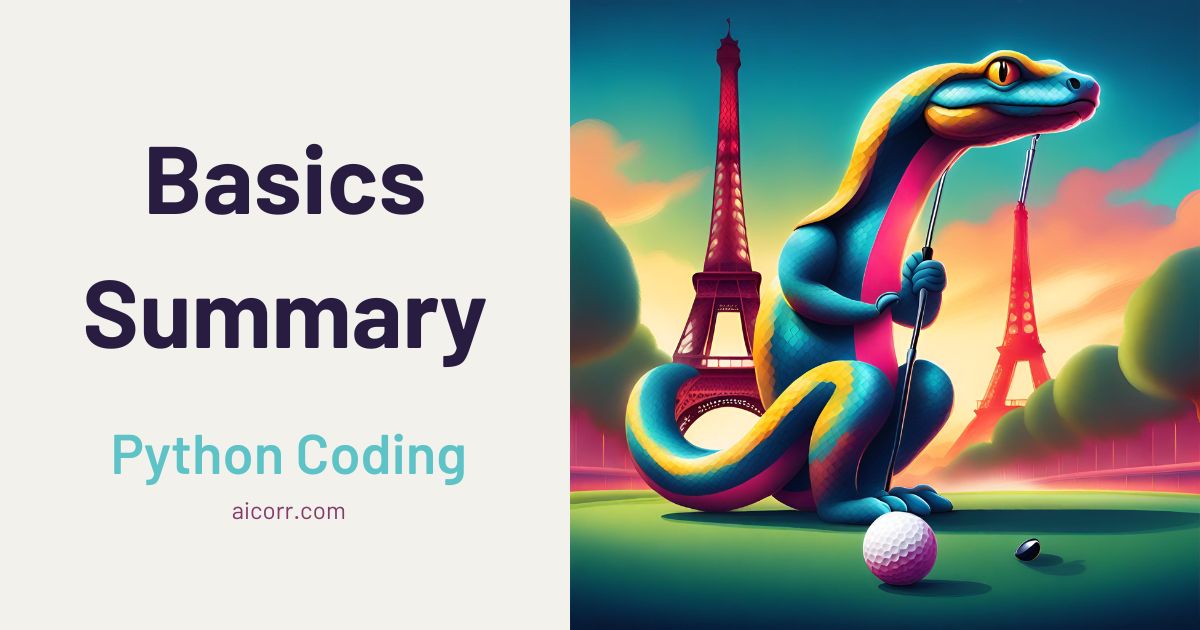 Python Basics Summary