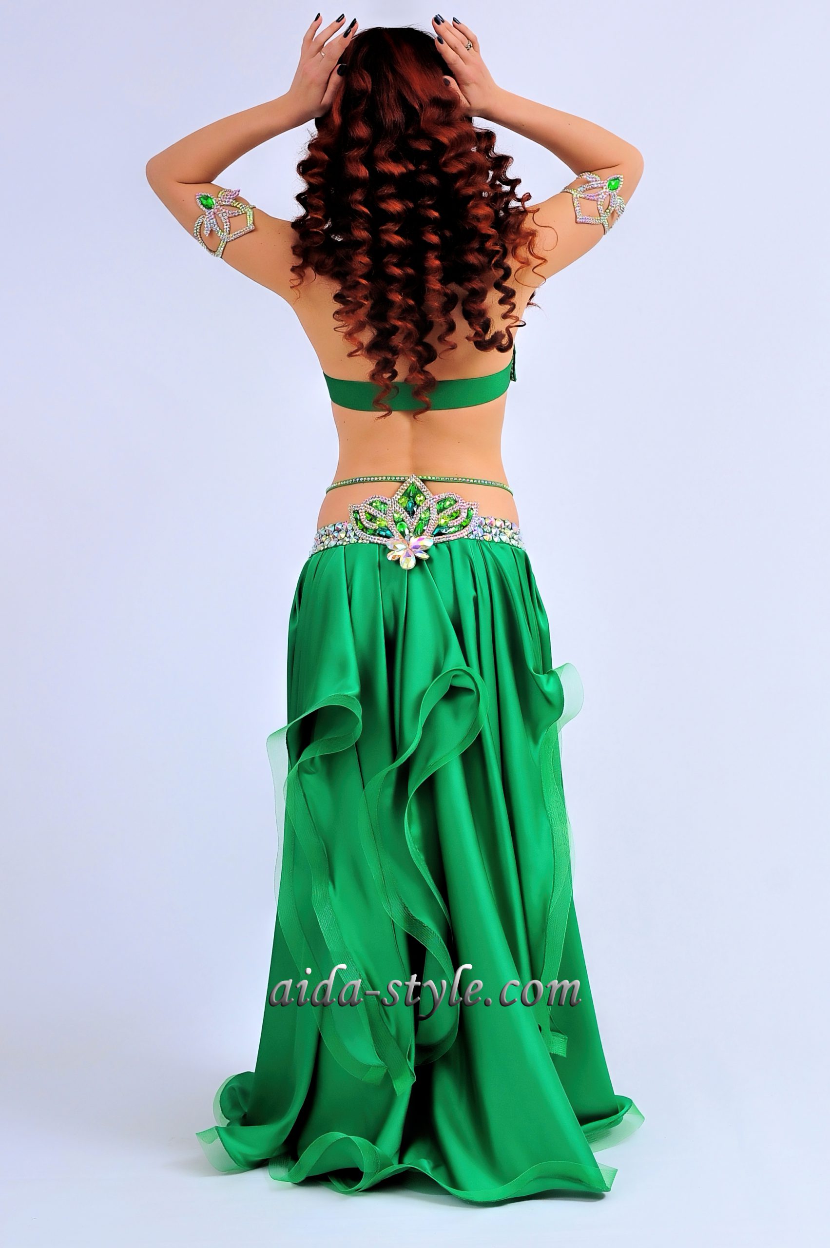 Emerald Costume for Belly Dancers Aida Style