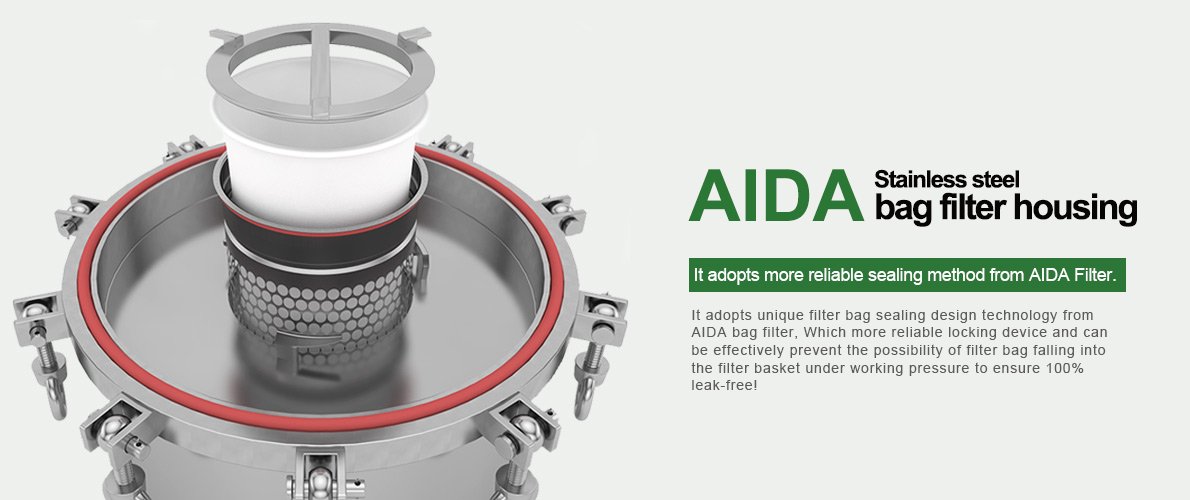 Bag filter housing Aida filter