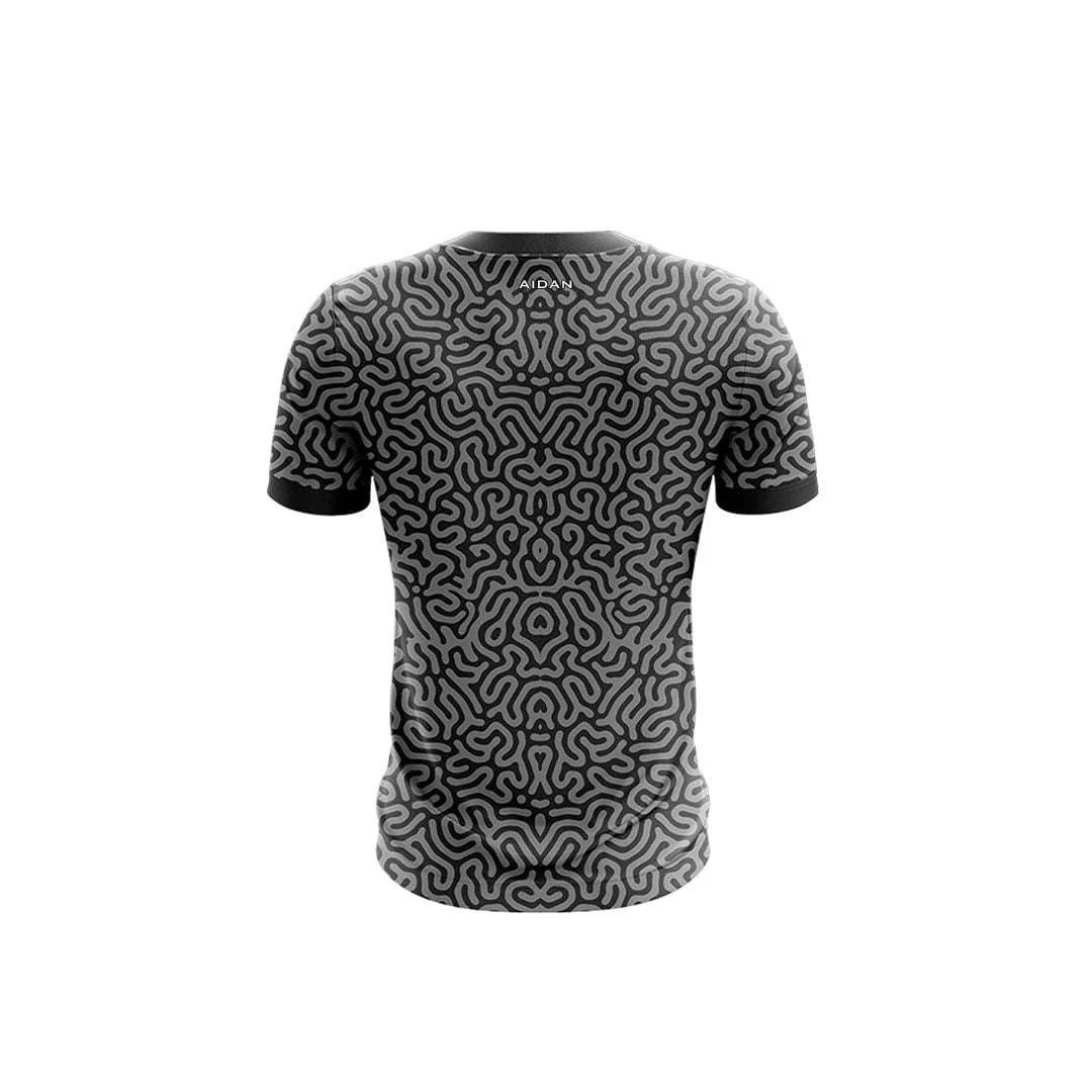 Custom Football Jerseys black design Aidan Global