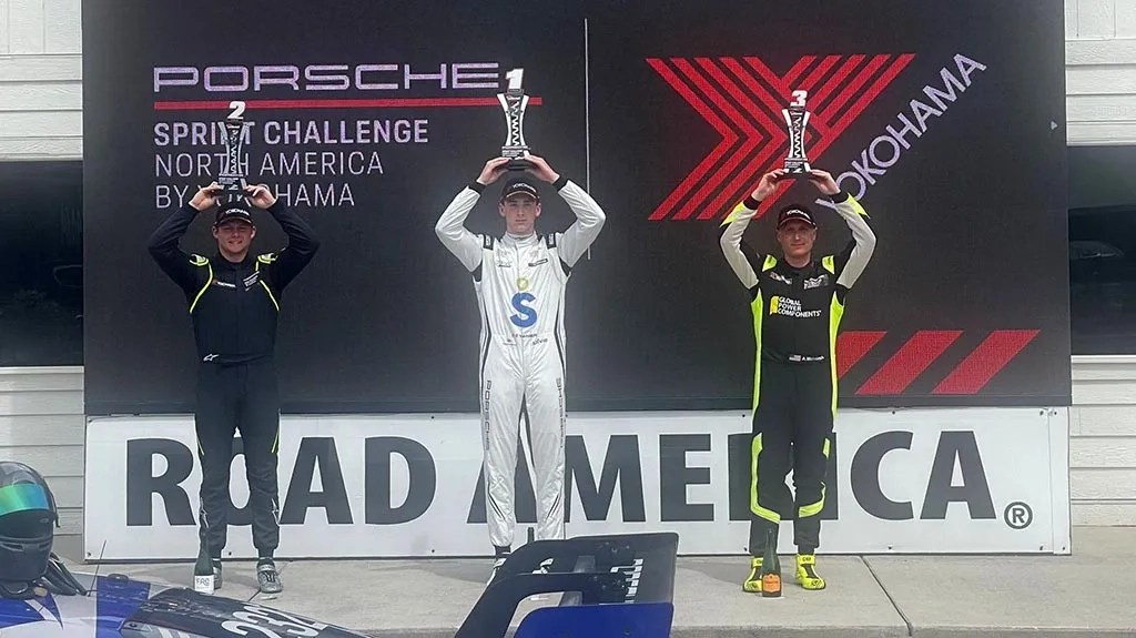 Kenny bounces back from practice crash to take two podiums at Road America