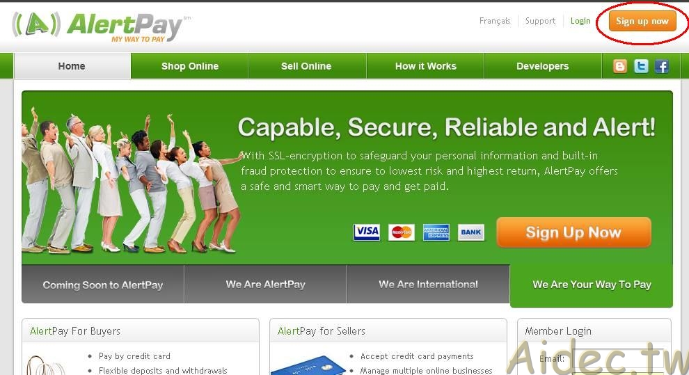 alertpay線上金流(註冊教學)(2011版) AIDEC SpaceX